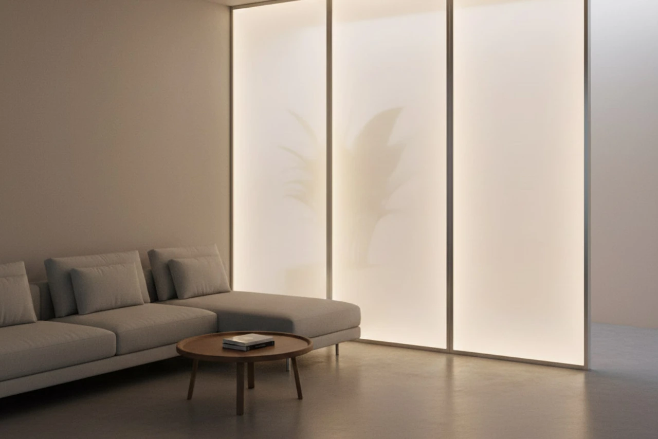 Opal PMMA Diffuser in interior rendering